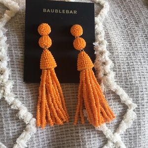 NWT Bauble Bar 🍊 Tassel Earrings